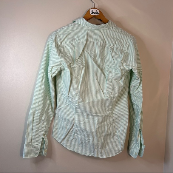 Ralph Lauren Green and Pink Striped Button Down Shirts - Picture 6 of 8